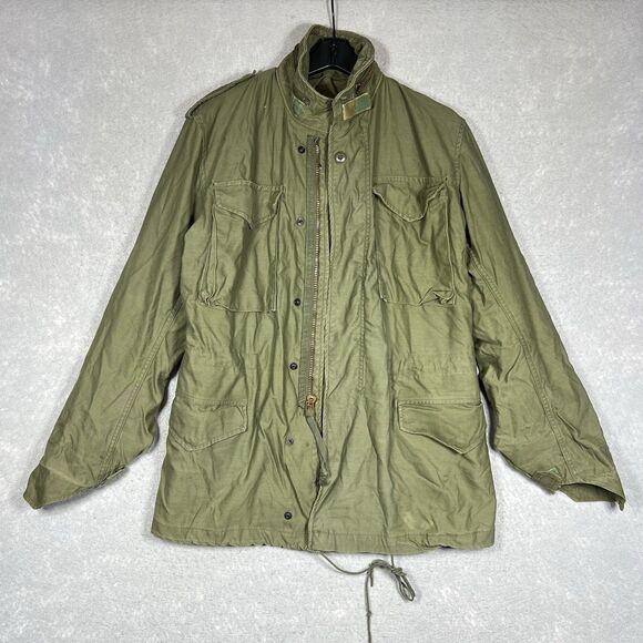 Vintage USAF Military Cold Weather Field Jacket Coat OG 107, Sz Medium-Regular - Picture 1 of 14